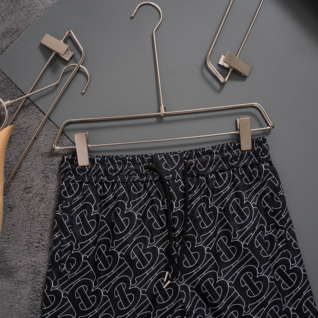 Versace Inspired Men's Ice Silk Quick Dry Beach Shorts, Casual Summer Swim Trunks