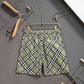 Burberry Inspired Men's Plaid Quick-Dry Beach Shorts