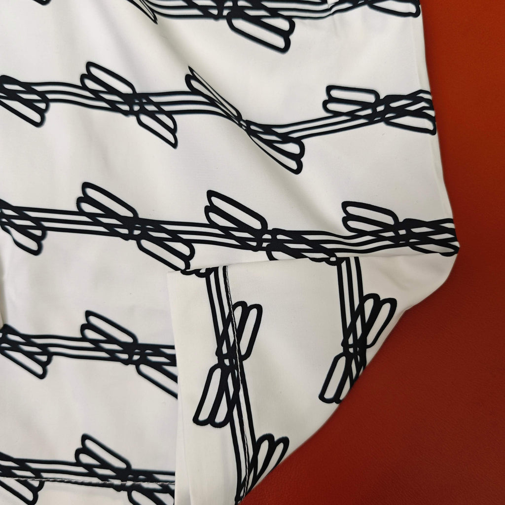 Balenciaga Inspired Men's All-Over Logo Print Quick-Dry Beach Shorts
