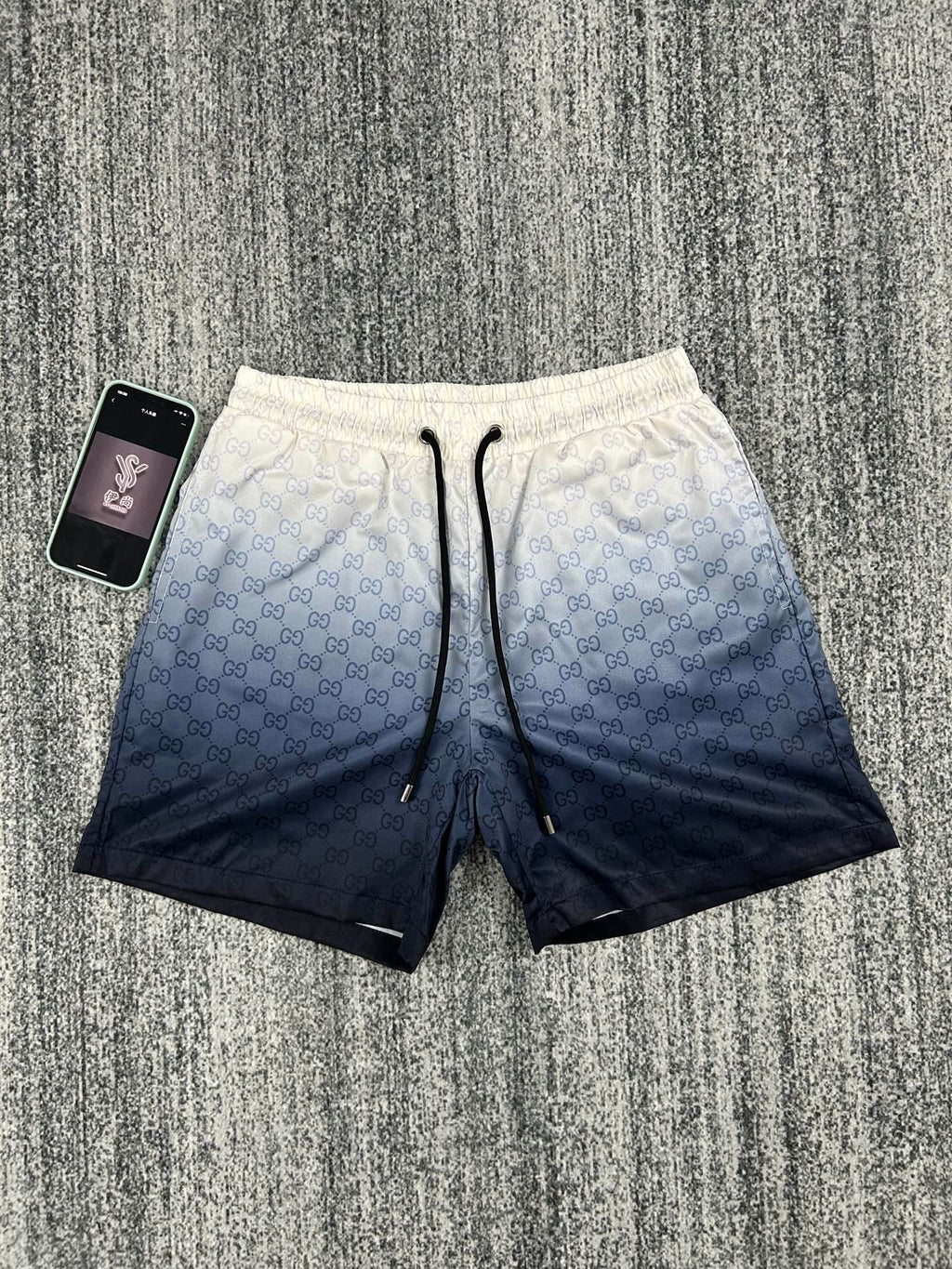 Gucci Inspired 2026 Gradient GG Monogram Quick-Dry Beach Shorts